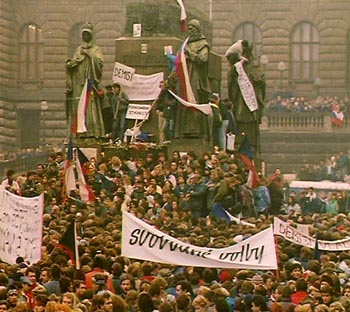 The velvet revolution in czechoslovakia