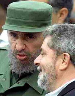 Lula and Fidel Castro