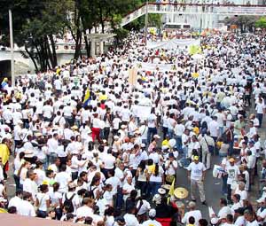 Colombians protest FARC guerilla violence
