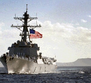 A U.S. warship