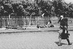 Corpses were left in the street during the Holodomor