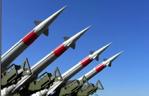 Chinese missiles aimed at Taiwan