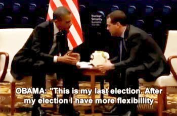 Obama explains his political situation to Dmitri Medvedev