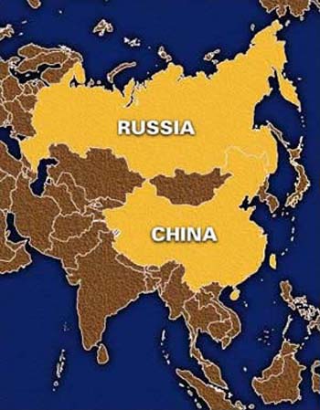 map china russia