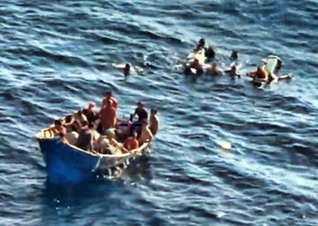 cuba refugees boat sinks