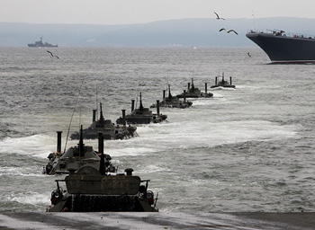Russian pacific fleet exercise