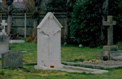 Chestertons grave, sculpted by Gill