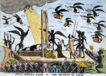 Devils celebrate at Louis XVI's Execution