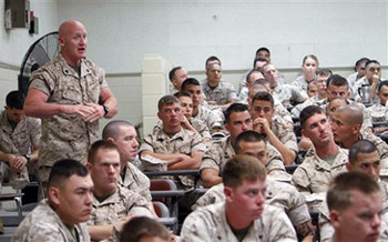 Marines gay training session