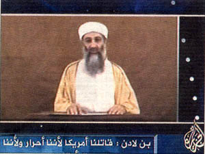 Bin Laden on television