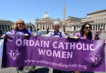 women priest movement in front of St. Peters