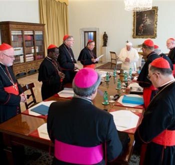 Francis and his Council of Eight Cardinals