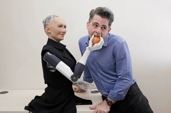 Sophia the Robot with founder David Hanson