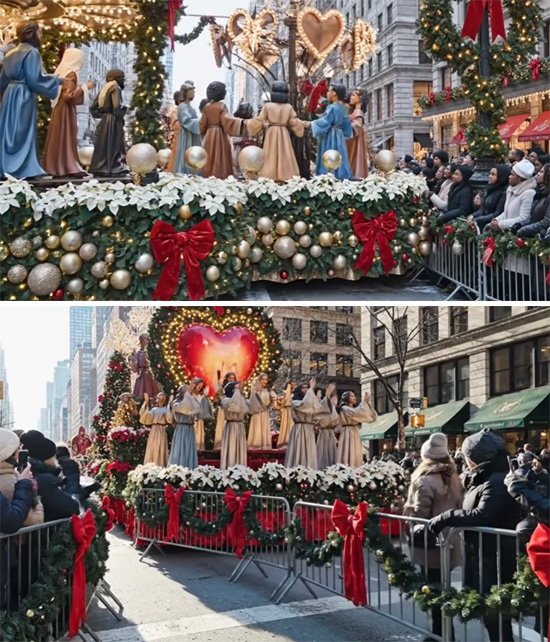 floats over barricades