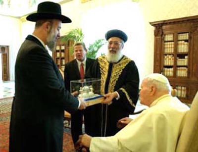 JPII receives a reward for supporting Judaism