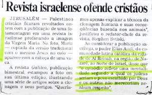Brazil reports offensive Jewish magazine