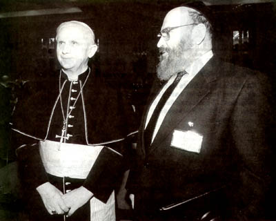 Ratzinger with rabbi Sirat