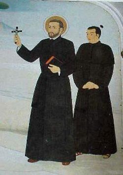 St Francis Xavier preaching Catholicism in the Far East