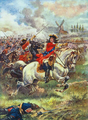 ohn Churchill in the Battle at Blenheim