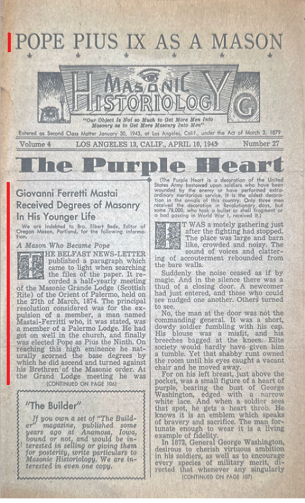 Masonic Hisriology 1
