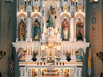 mary carmel st mount church fancher wi altar polish catholic wisconsin