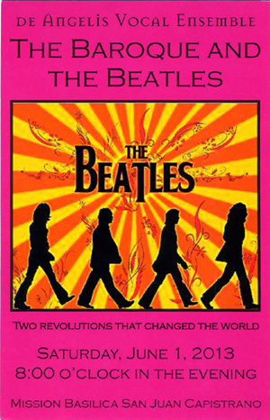 poster advertising for Baroque and the Beatles