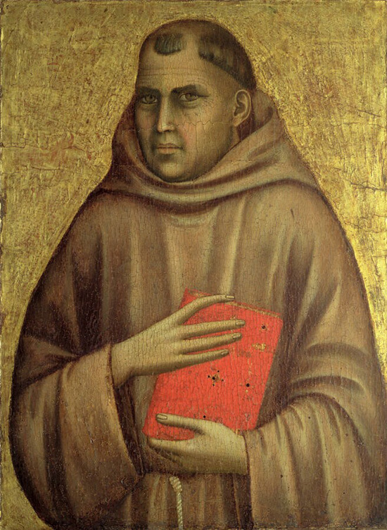 a depiction of St. Anthony as a monk