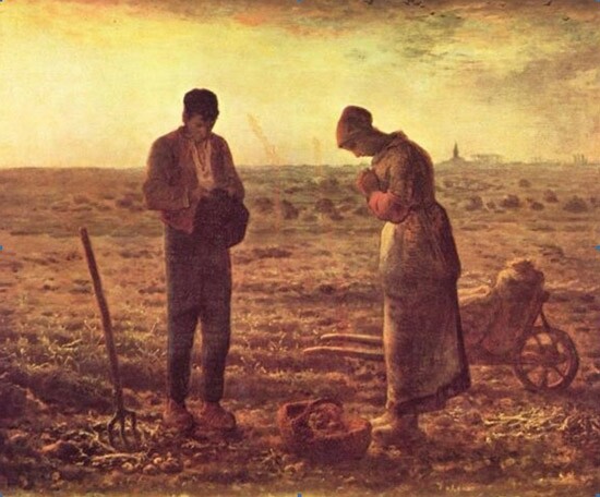the painting titled 'The Angelus'