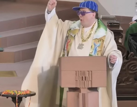 Rapping German priest