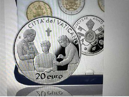 Vaccine coin Vatican