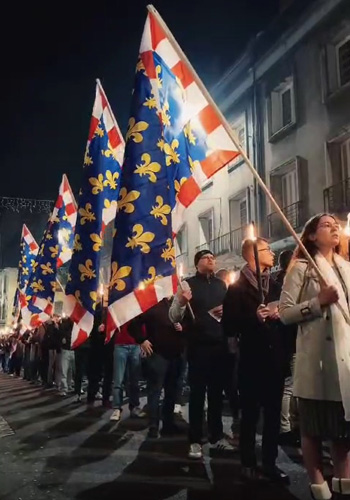 Procession of French youth for St. Martin of Tours