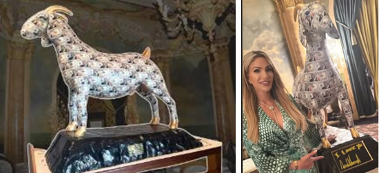 Golden Calf - Goat at Trump's house