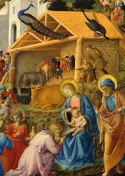 Renaissance painting of the Christmas scene