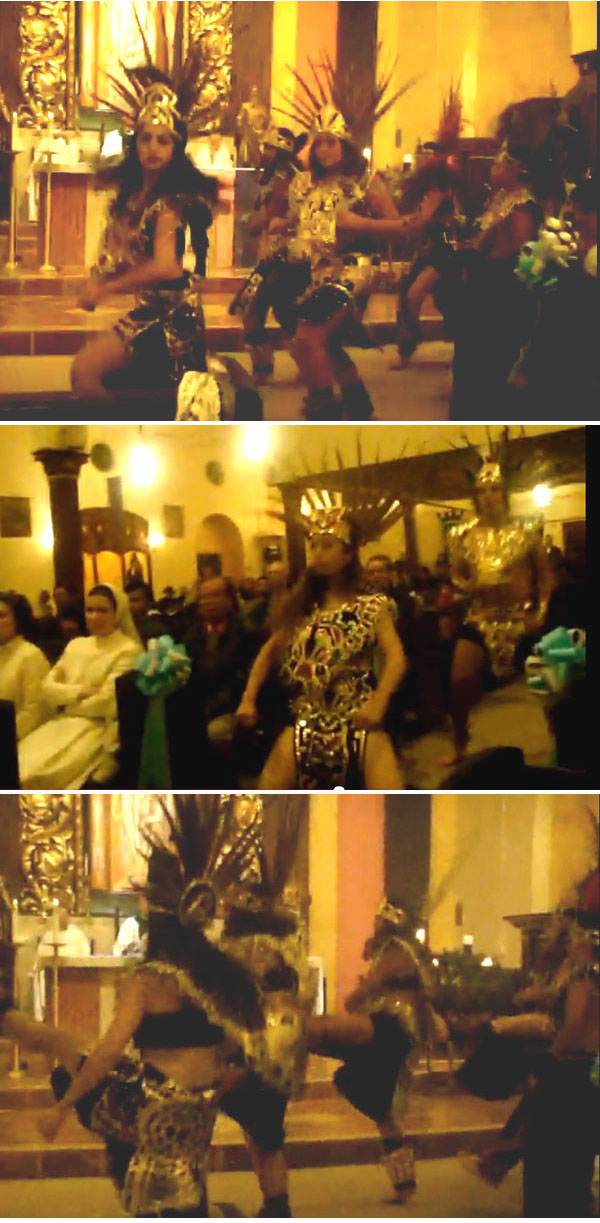Aztec dances at St Vibiana Chapel 01
