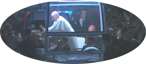 Pope Francis playing drums 2