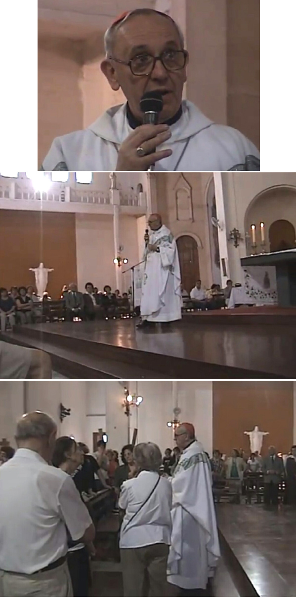 Archbishop Bergoglio in a tango Mass 3