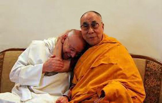 Dalai Lama with Laurence Freeman