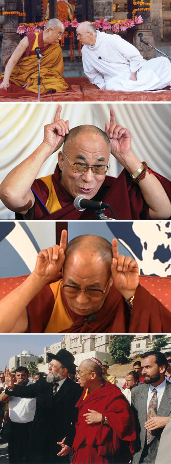 Dalai Lama with Laurence Freeman 2