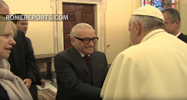 Pope receives Scorsese 1