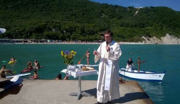 Mass  in the Amalfi Coast