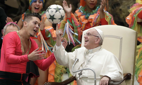 Pope spinning a ball 1