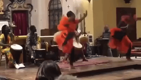 Afro music in Turin church 3