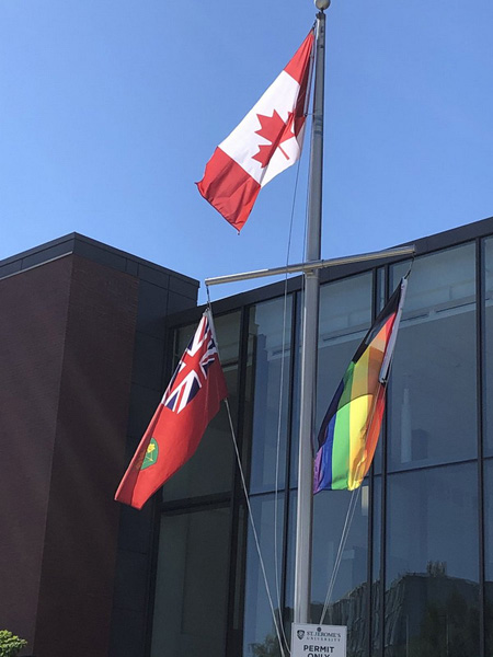 St. Jerome University - Rainbow flag 1