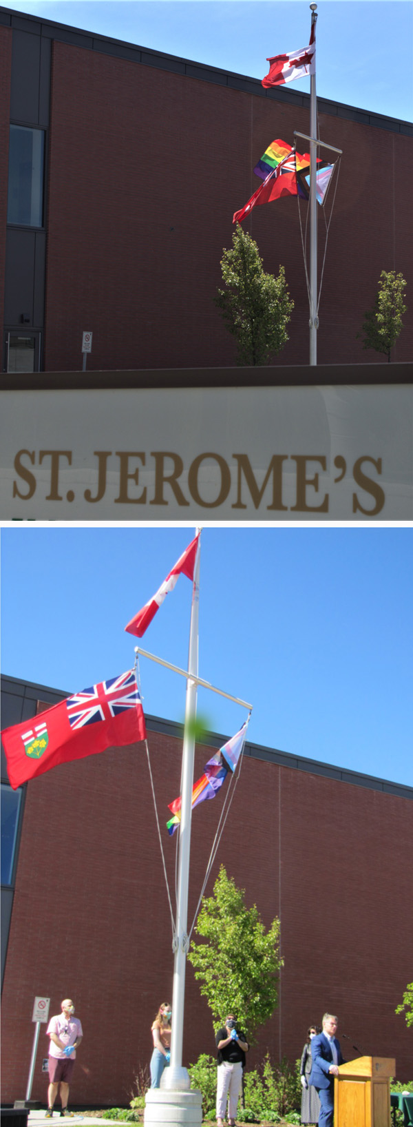 St. Jerome University - Rainbow flag 2