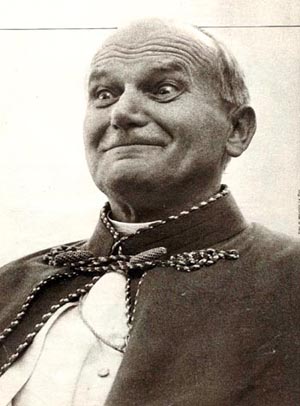John Paul II appearing cross eyed