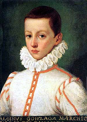 St. Aloysius Gonzaga as a youth