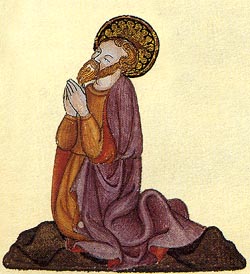 St Faro as monk