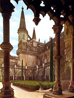 A photograph of the Monastery of Batalha