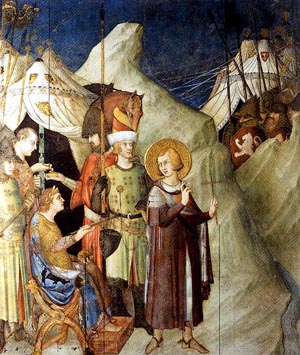 St. Martin of Tours preaching in Gaul