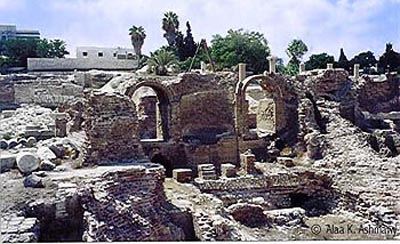 Roman ruins in Alexandria